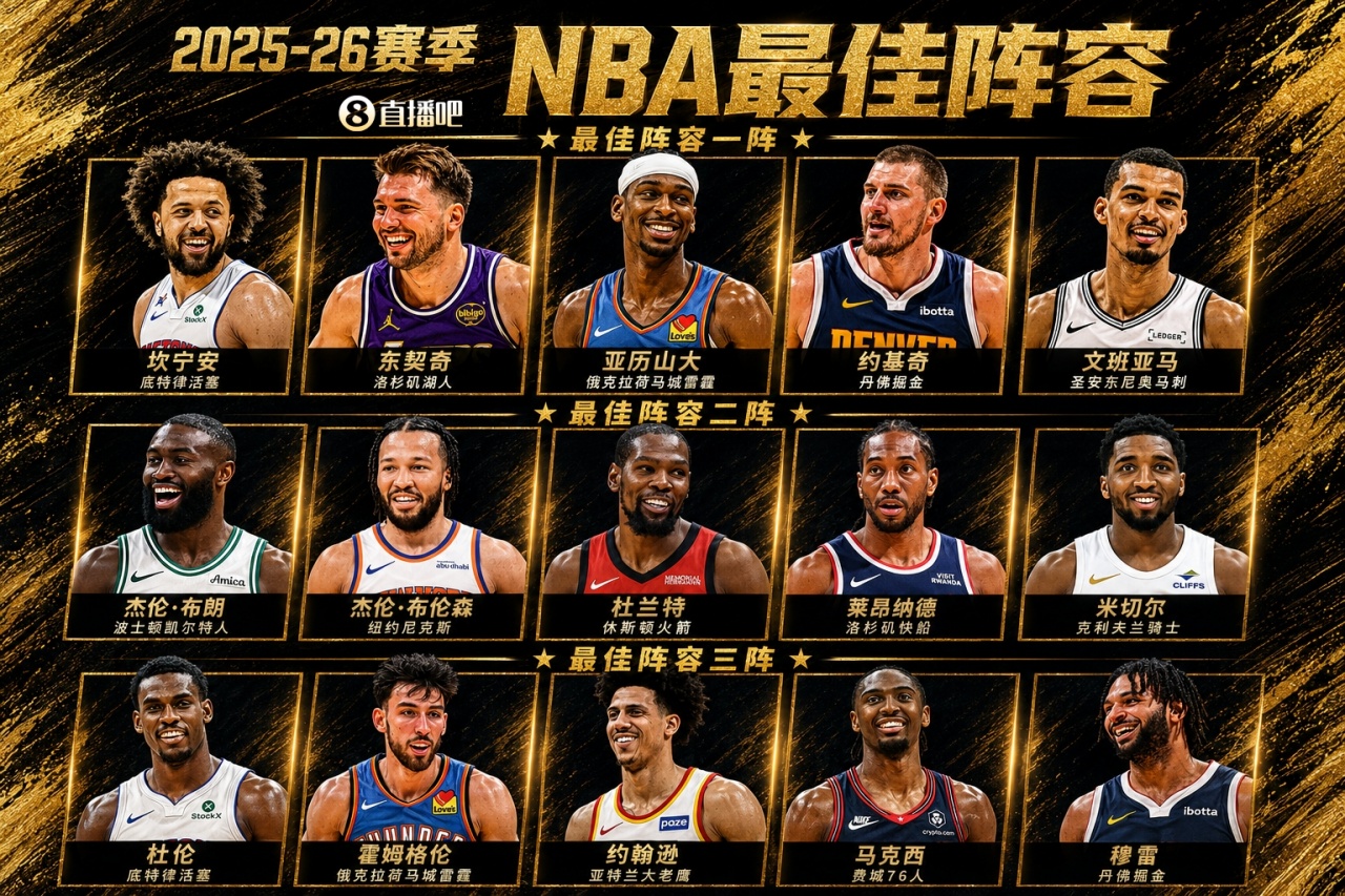 开云体育下载-🌟最佳阵容完整版：亚历山大&amp;约基奇全票一阵 杜兰特&amp;小卡二阵